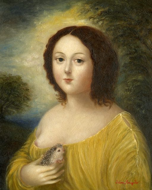 Woman with Hedgehog